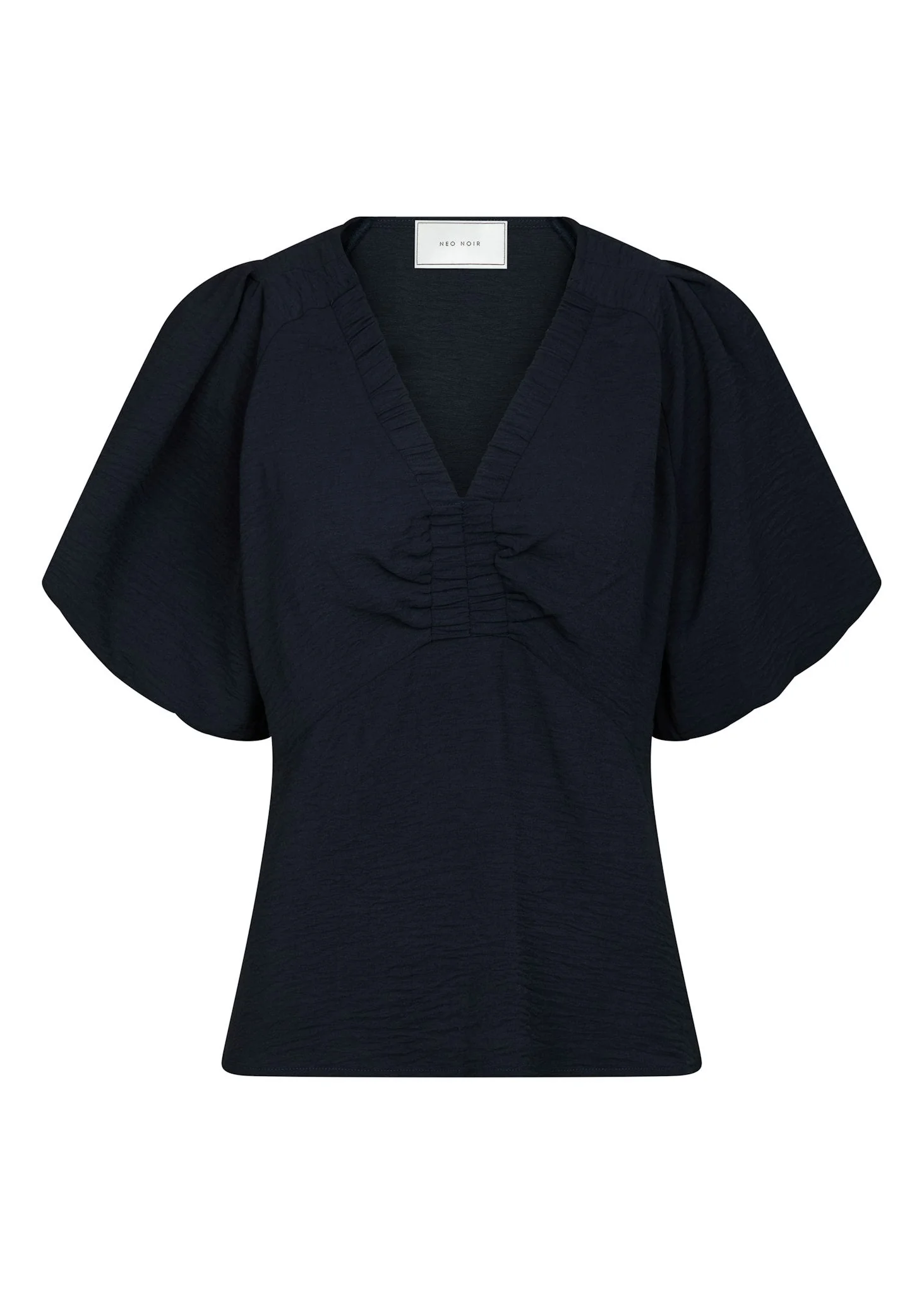 Neo Noir Irina Structure Blouse Navy - Image 2