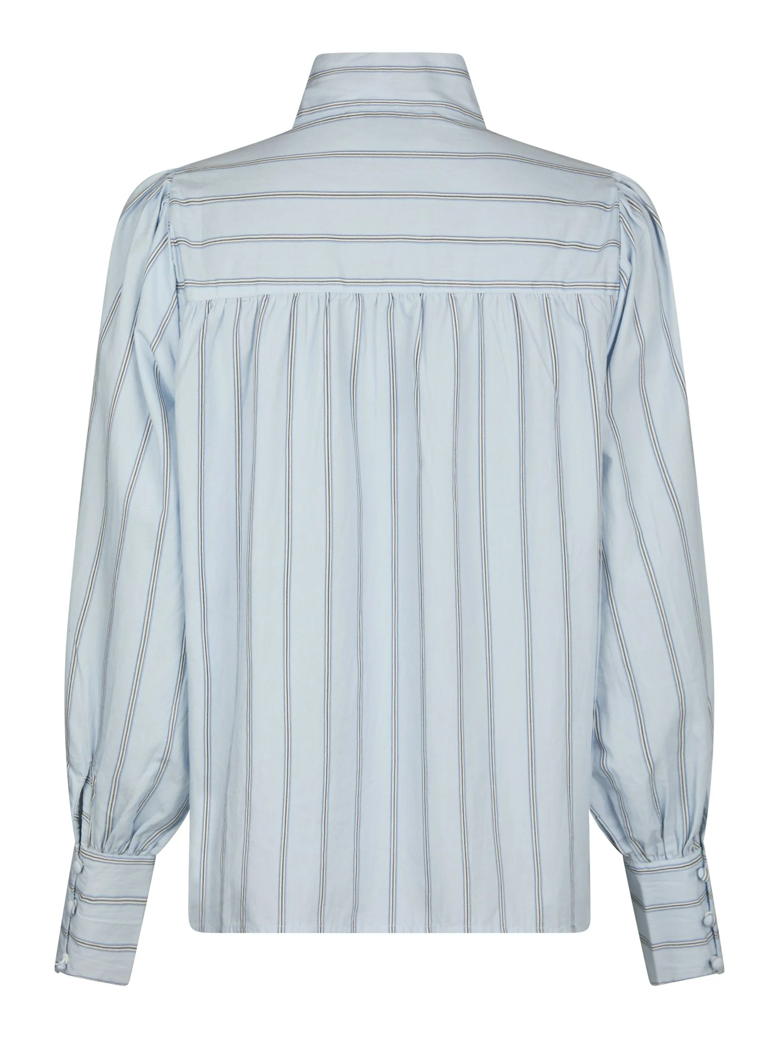 Neo Noir Jaz Bow Stripe Blouse Light Blue - Image 3