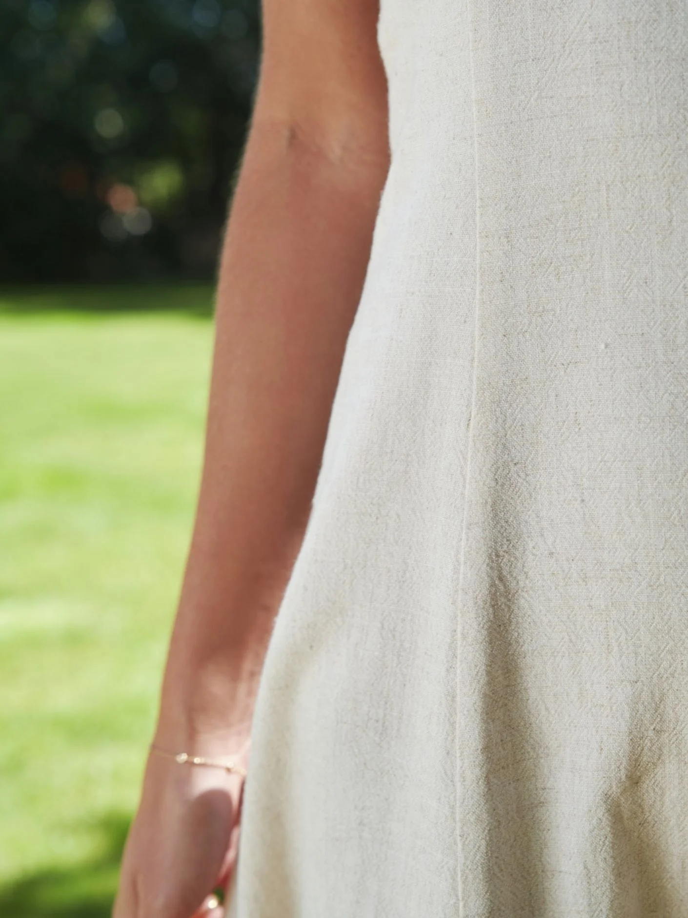 Neo Noir Kemla Linen Dress Natural - Image 4