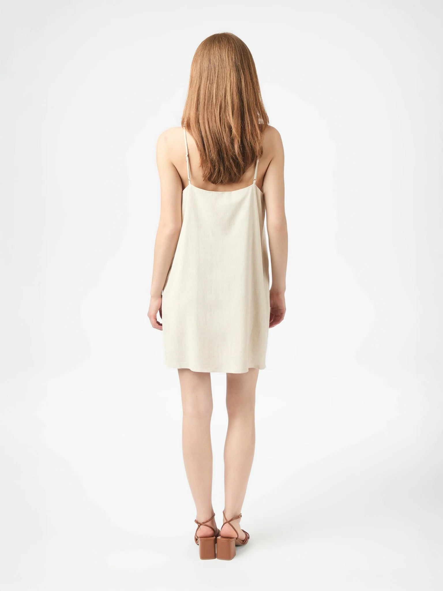 Neo Noir Kemla Linen Dress Natural - Image 7