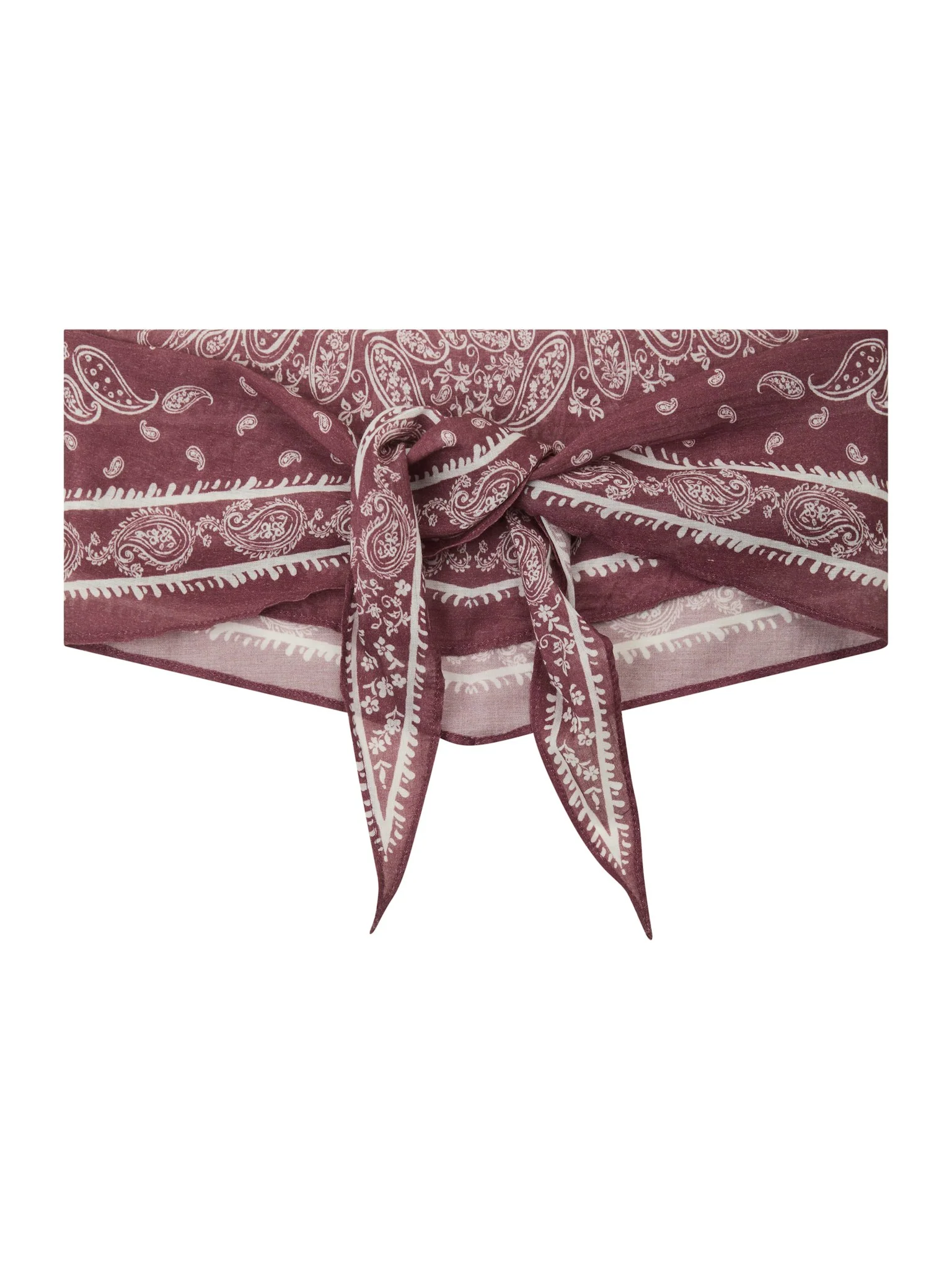 Neo Noir Kinessa Paisley Scarf Dark Rose - Image 2