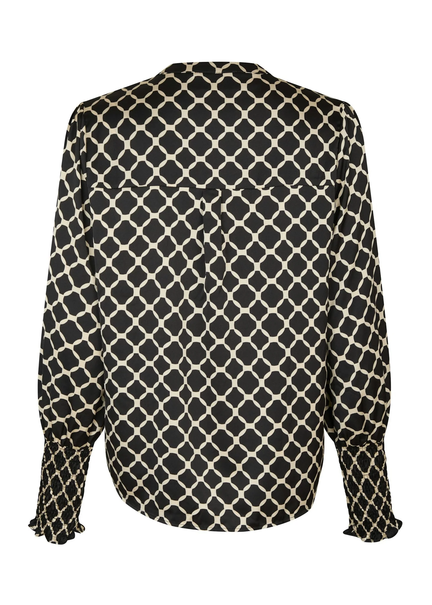Neo Noir Landa Tile Print Blouse Black - Image 4