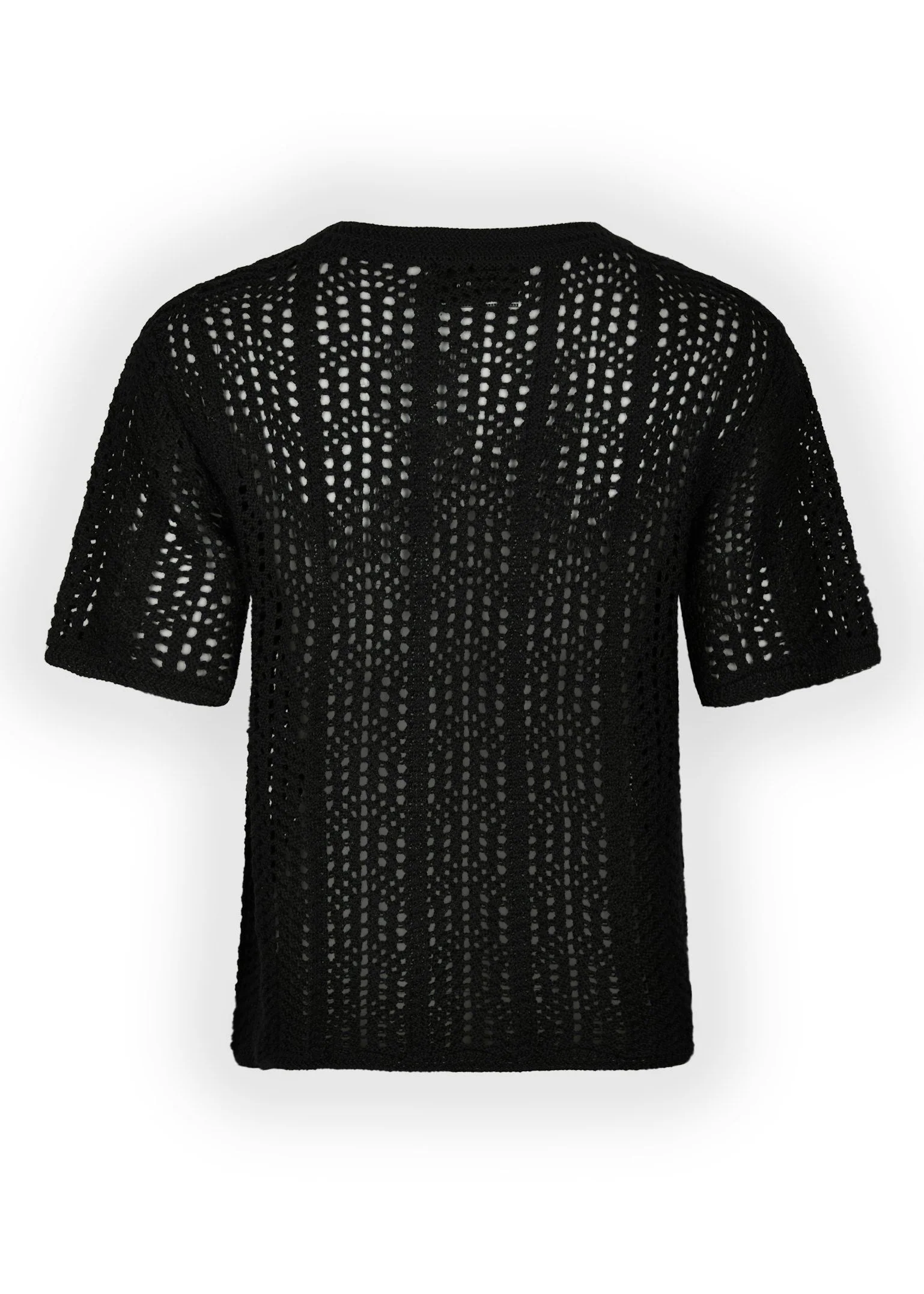 Neo Noir Ellen Crochet Knit Cardigan black - Image 4