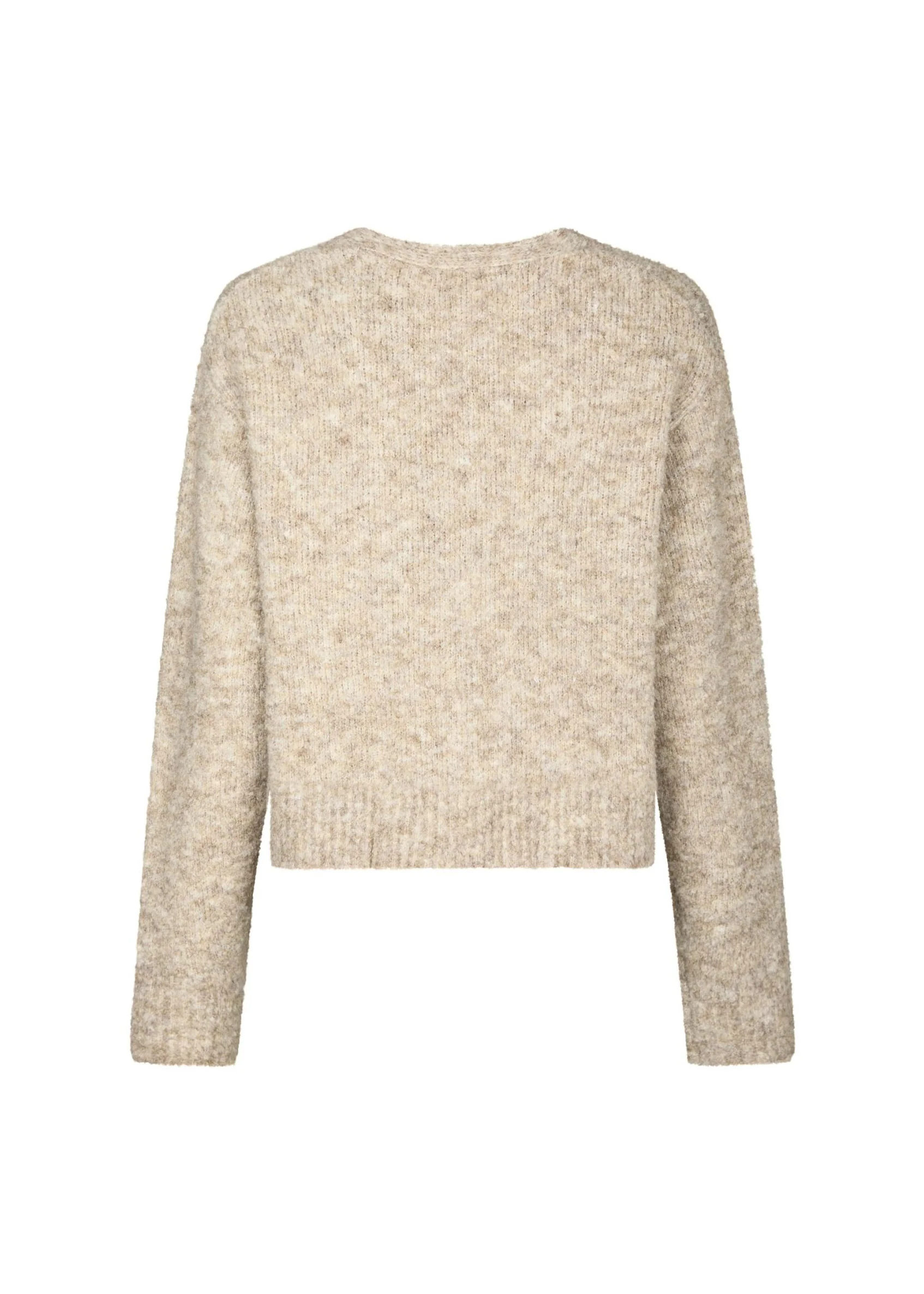 Neo Noir Lavanda Boucle Knit Cardigan dark sand - Image 9