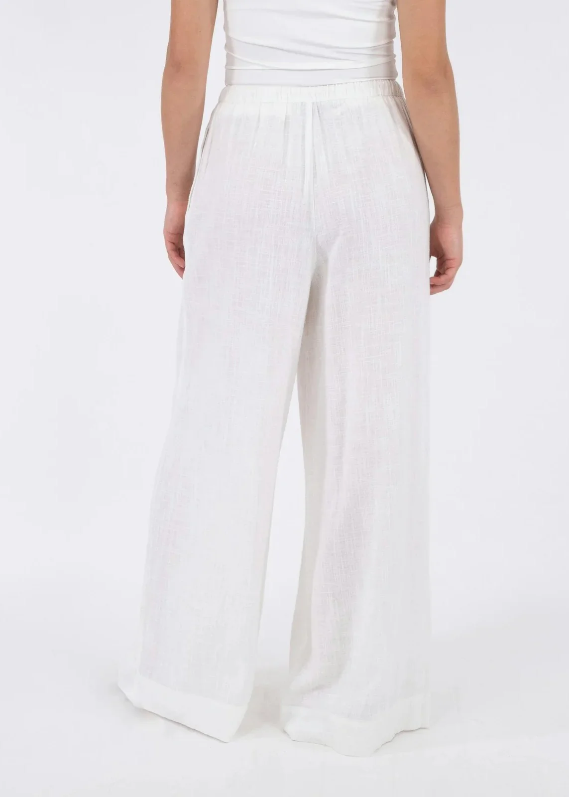 Neo Noir Lissabon Soft Linen Pants hvid - Image 2