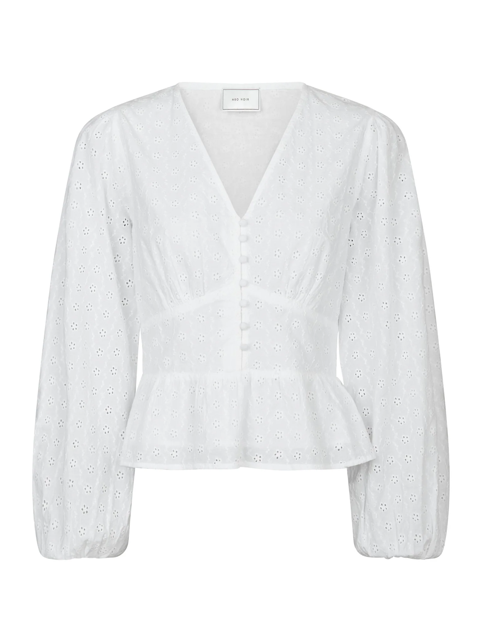 Neo Noir Neroni Embroidery Blouse White - Image 2