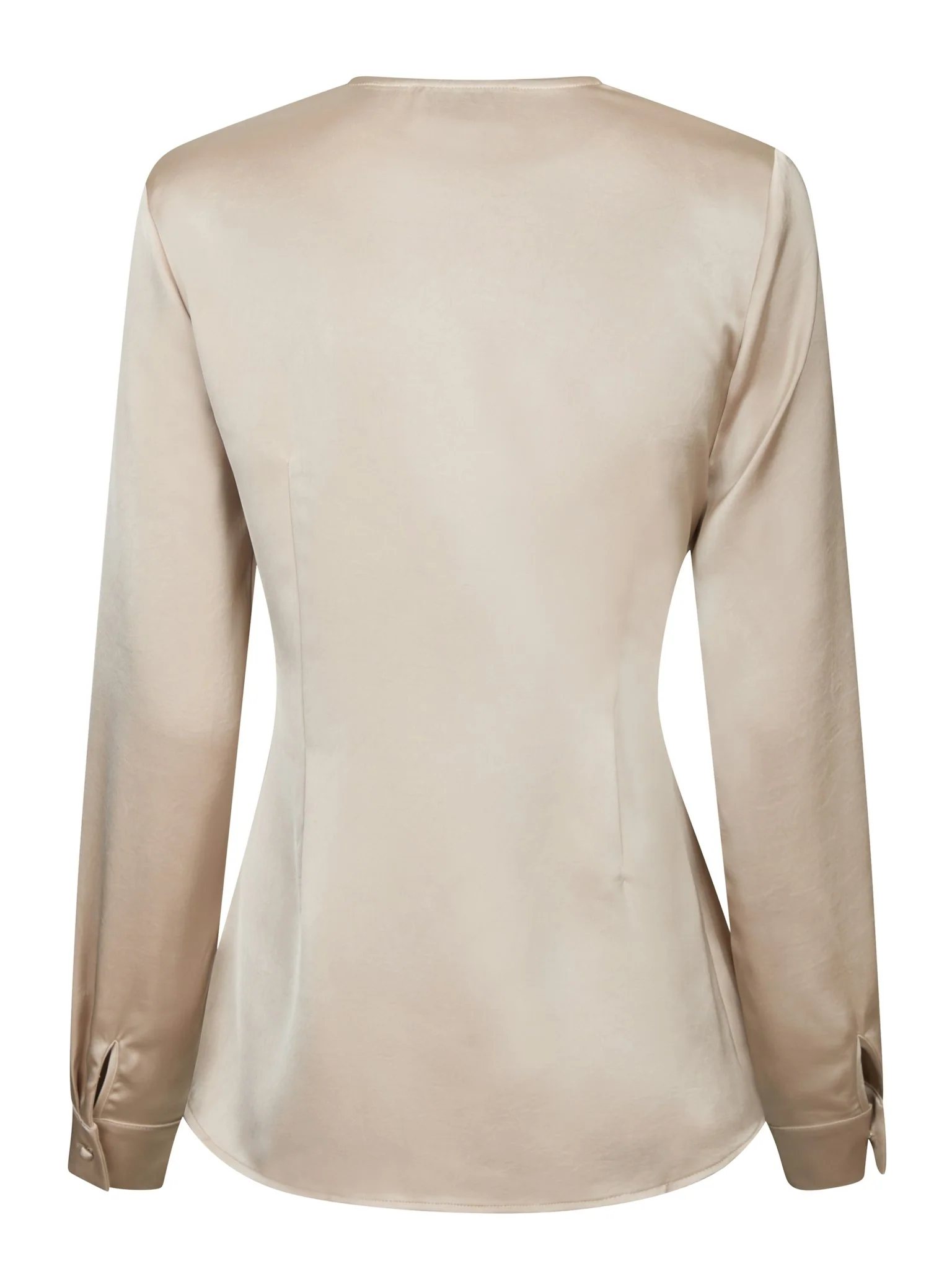 Neo Noir Petris Heavy Sateen Blouse Champagne - Image 5