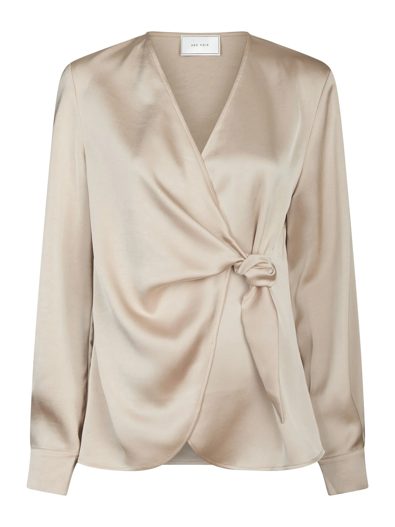 Neo Noir Petris Heavy Sateen Blouse Champagne - Image 7