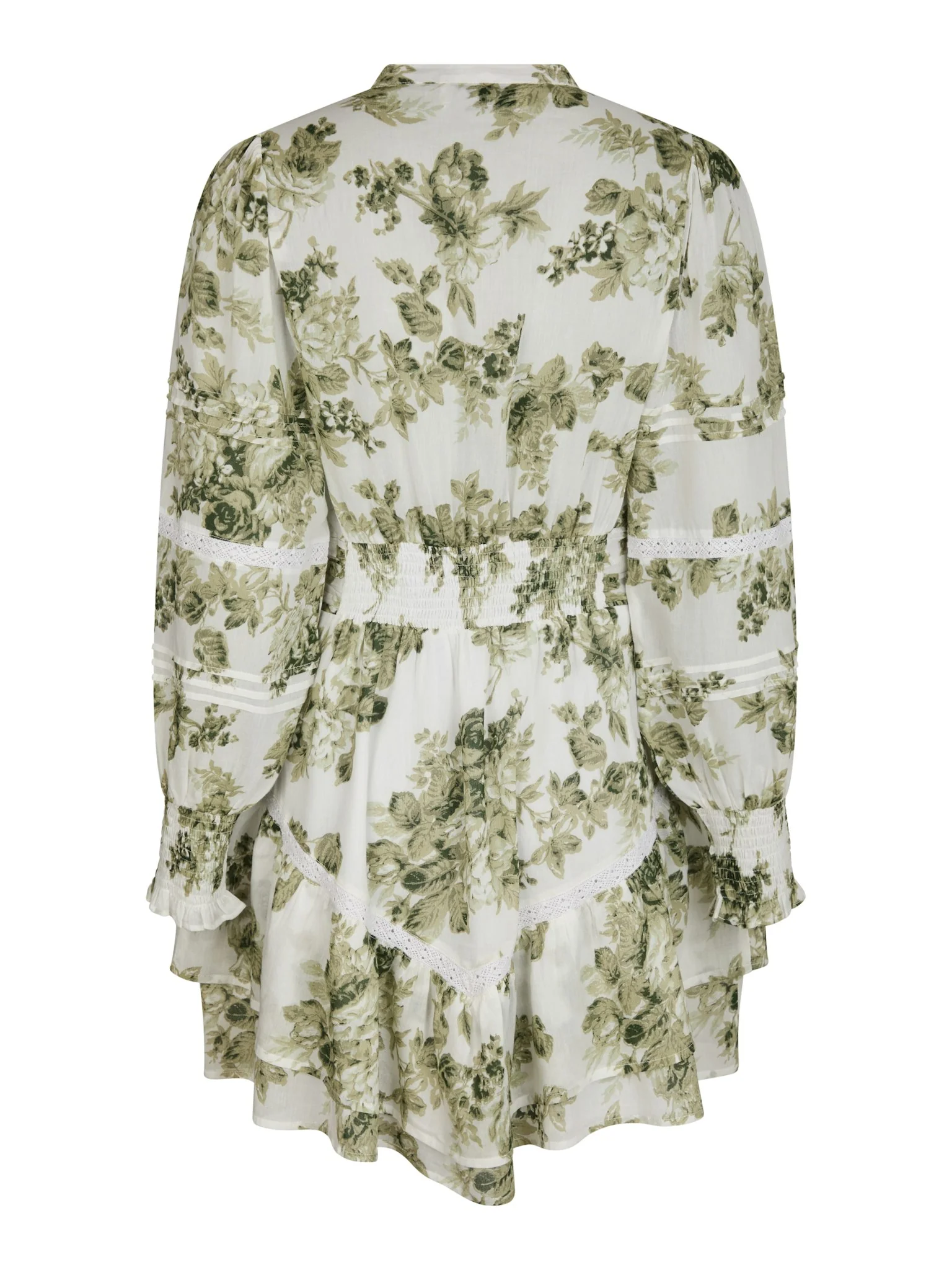 Neo Noir Roberta Flower Flow Dress Sage Green - Image 3