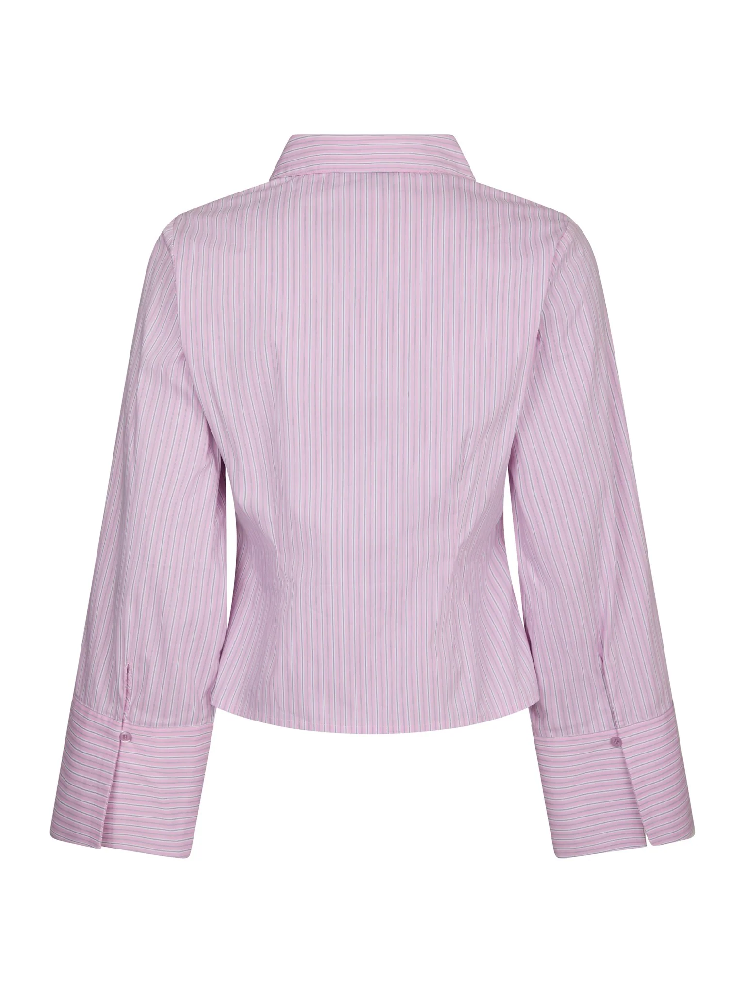 Pre-order uge 19. Neo Noir Rosa Shadow Stripe Shirt Light Pink - Image 9
