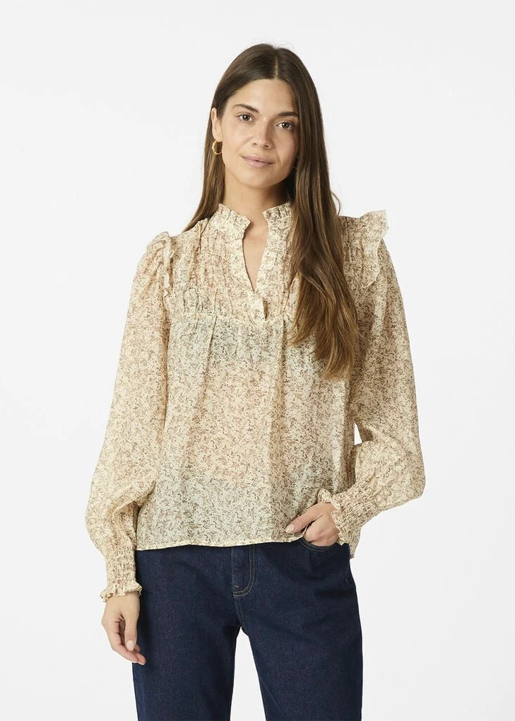 Neo Noir Selfina Graphic Flower Blouse - Image 5