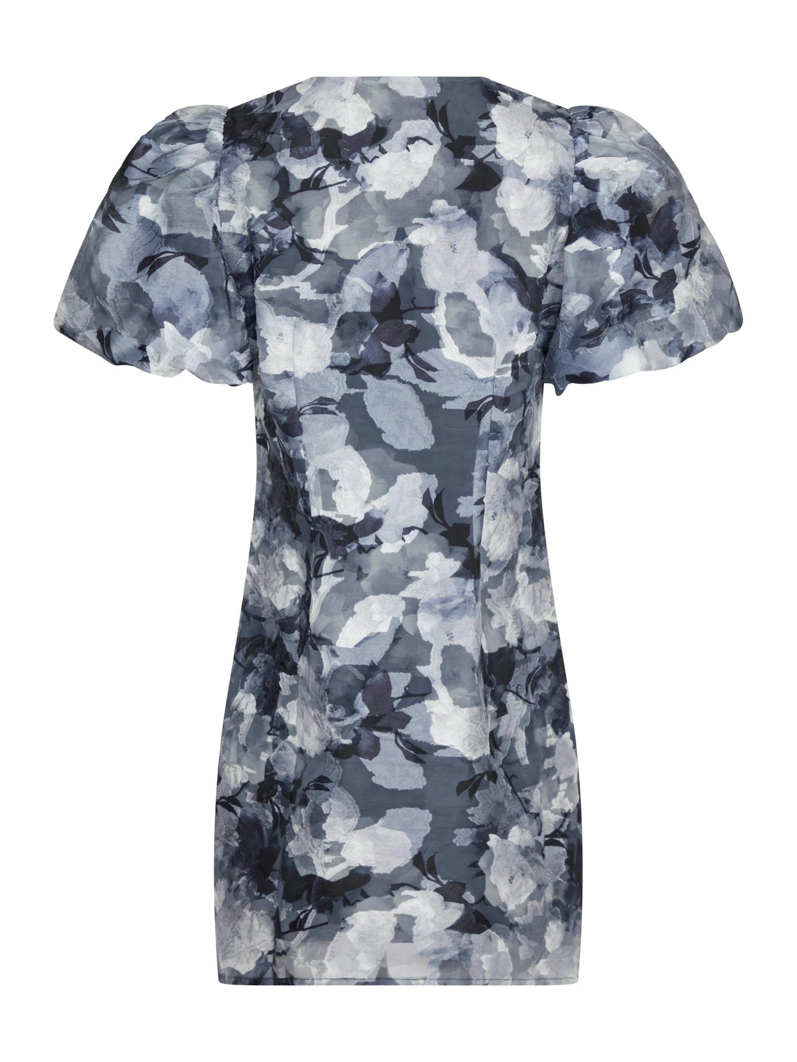 Neo Noir Sika Brocade Floral dress grey - Image 4