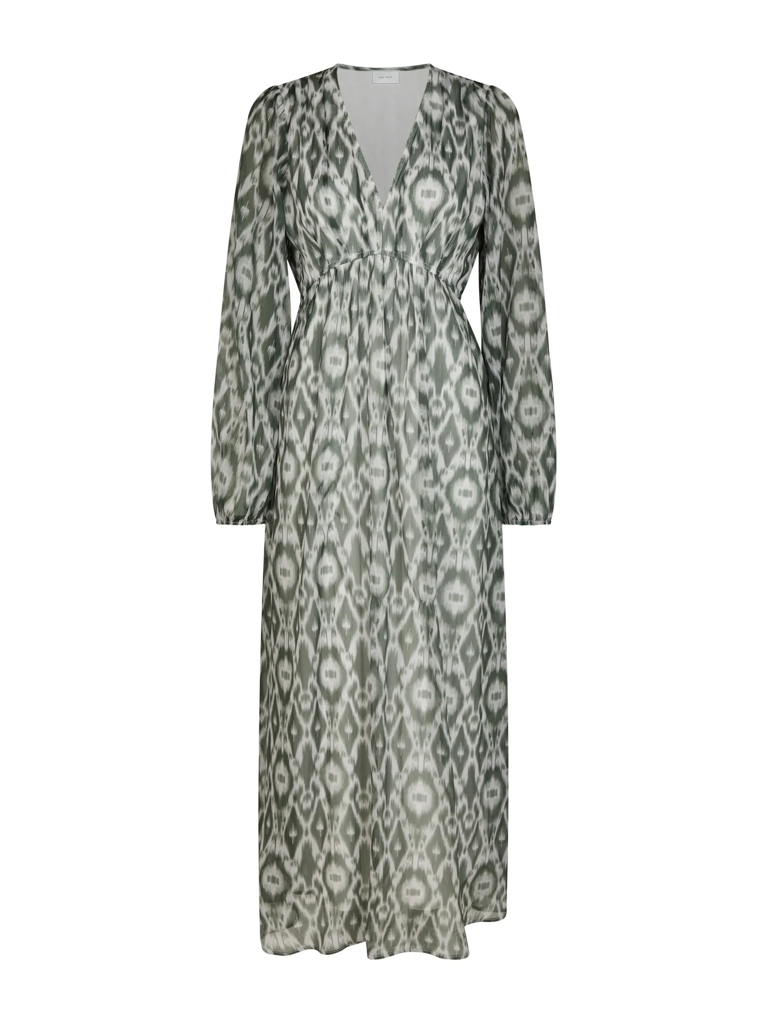 Neo Noir Silfi Graphic Fade Dress Dusty Green - Image 5