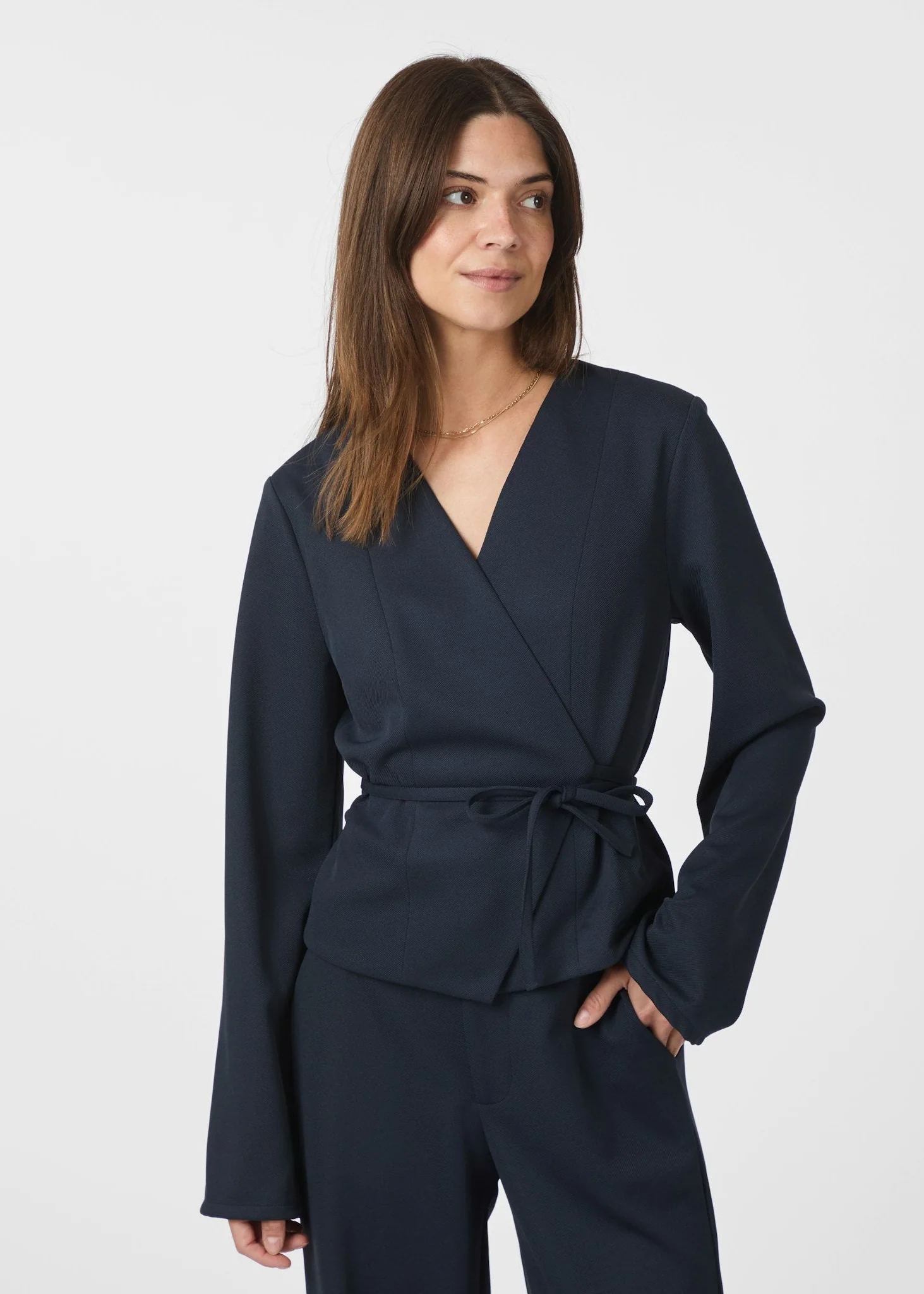 Neo Noir Simmi Blouse Navy - Image 2