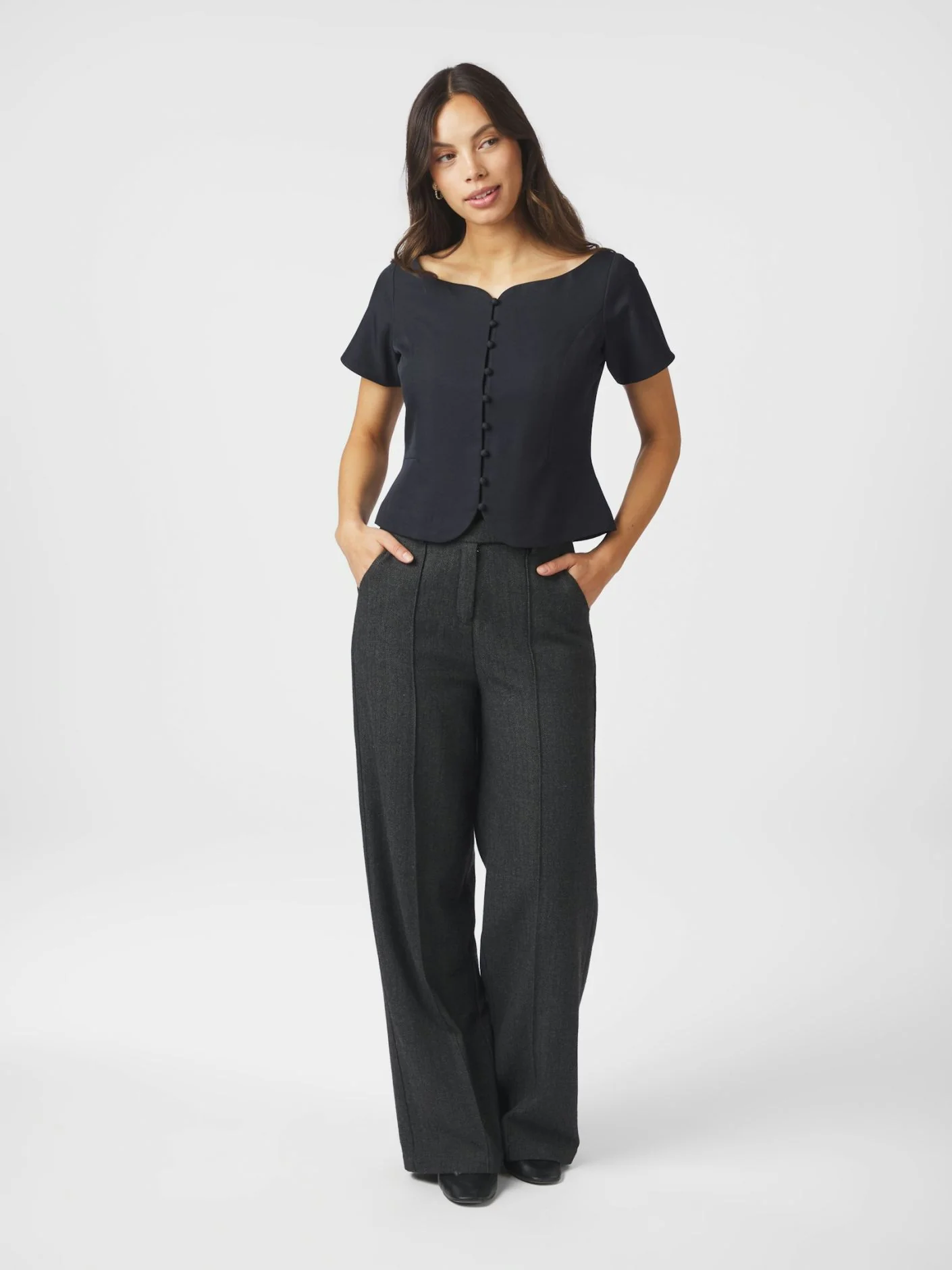 Neo Noir Tango Structure Top dark navy - Image 3