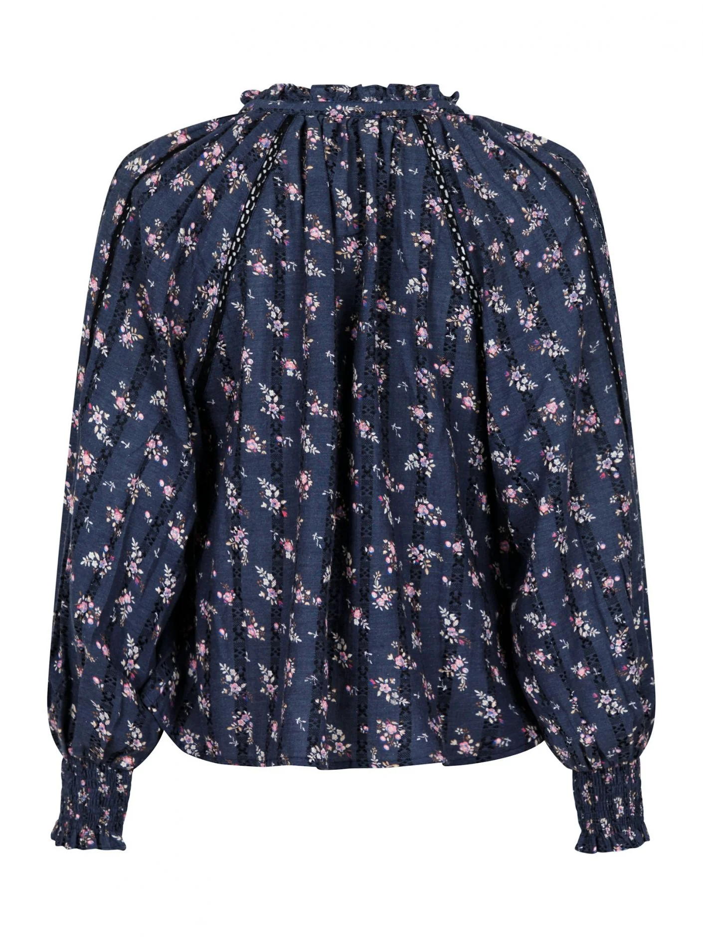 Neo Noir Stimma Delicate Flower Bluse dusty navy - Image 5