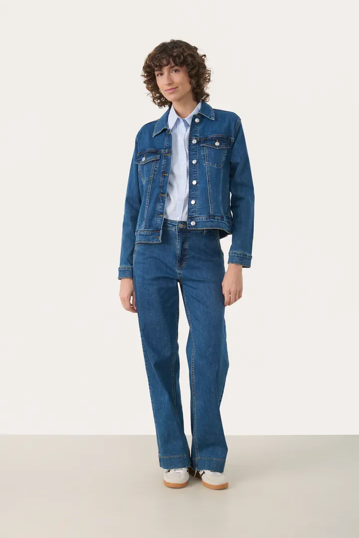 Part Two NicholiaPW Jacket Medium Dark Blue Denim - Image 8