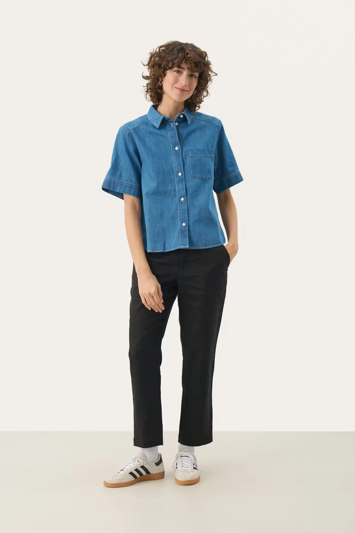 Part Two NiclaPW Shirt Medium Blue Denim - Image 2