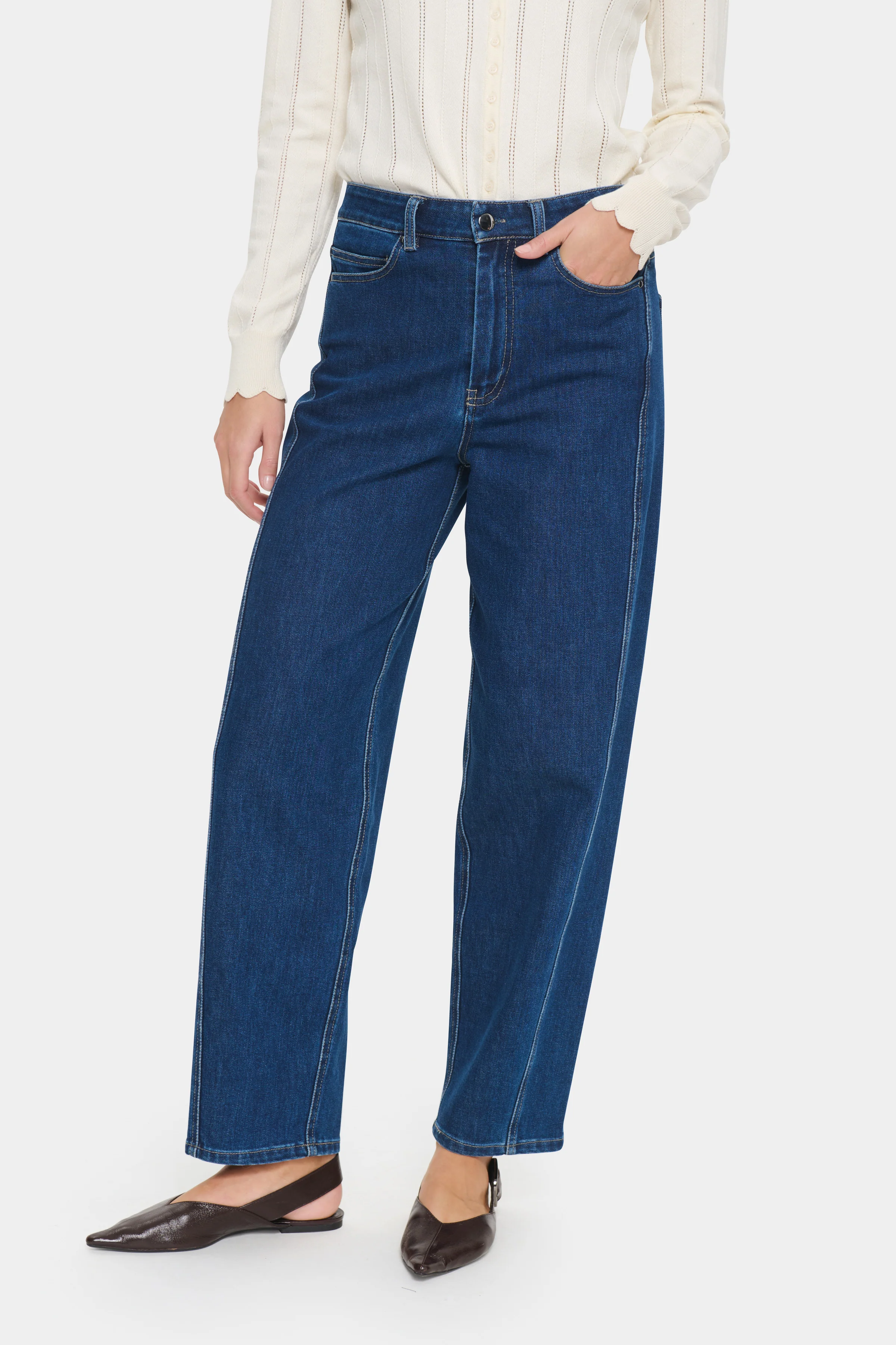 Saint Tropez OivySZ Jeans Medium Blue Denim - Image 2