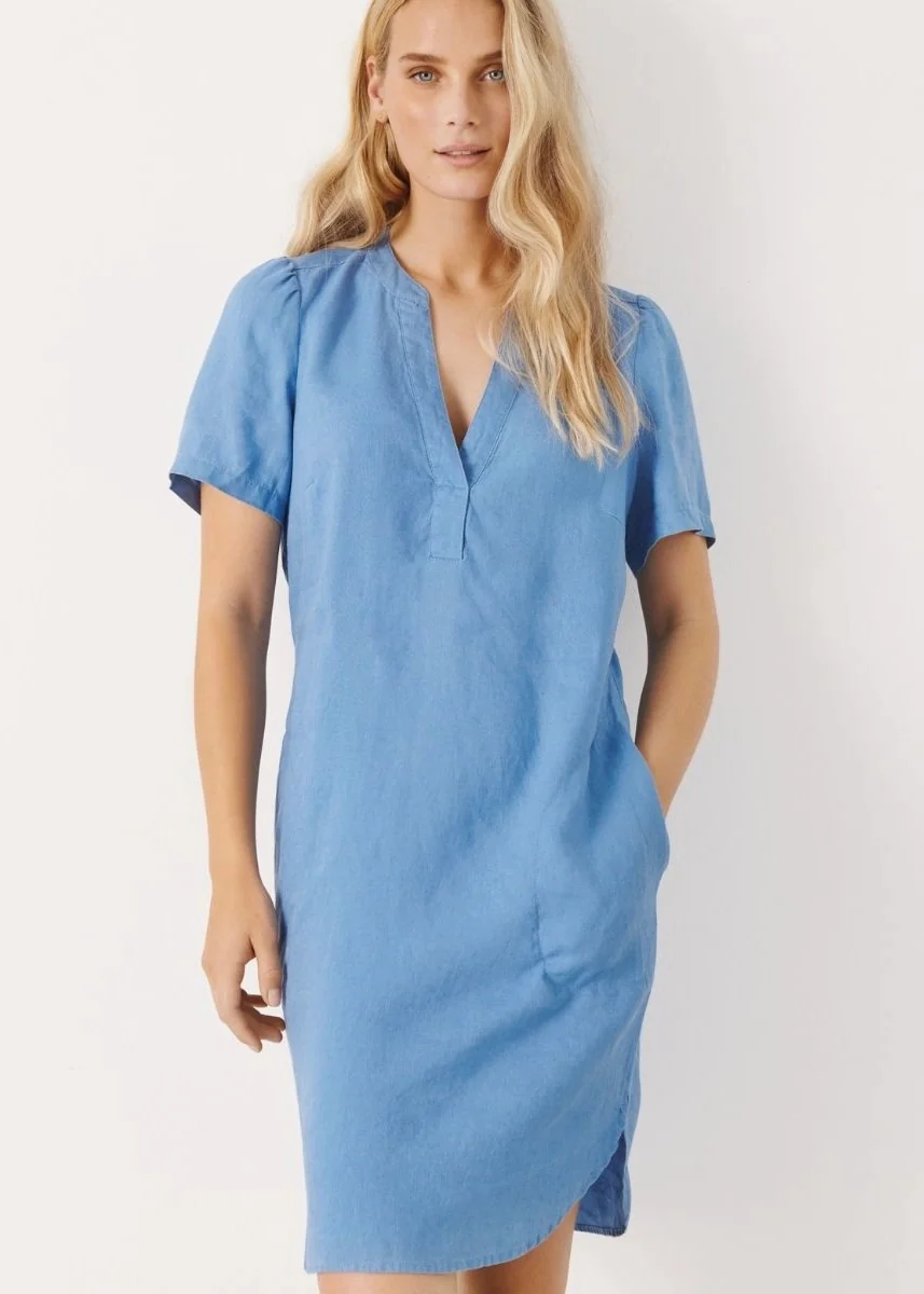 Part Two Aminase dress silver lake blue - Image 5