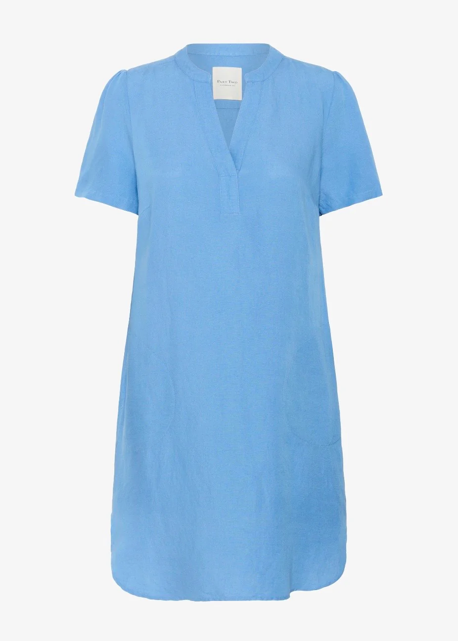 Part Two Aminase dress silver lake blue - Image 9