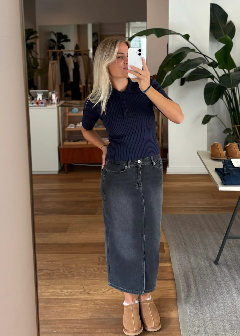 Part Two DilinPW Skirt Grey - Image 3