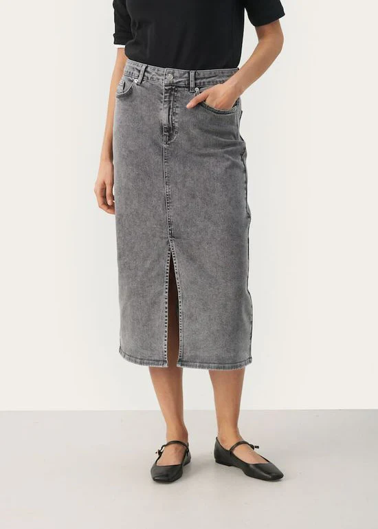 Part Two DilinPW Skirt Grey - Image 4