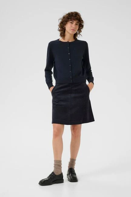 Part Two LingsPW Skirt navy fløjl - Image 2