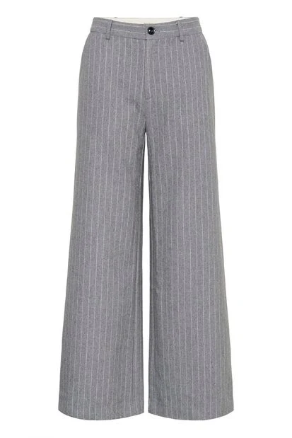 Part Two NinnesPW Pants Medium Grey Pinstripe - Image 2