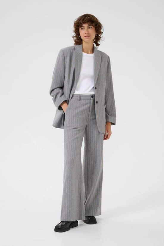 Part Two NinnesPW Pants Medium Grey Pinstripe - Image 4