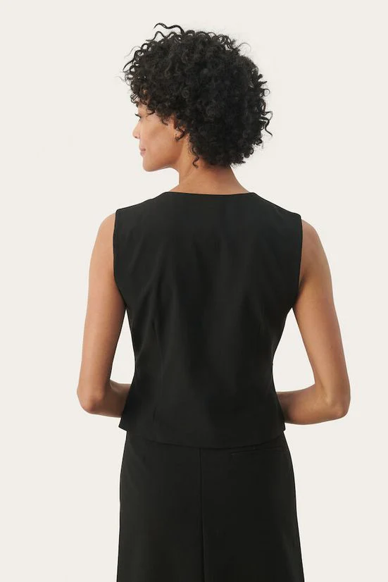 Part Two Rikke vest Black - Image 3