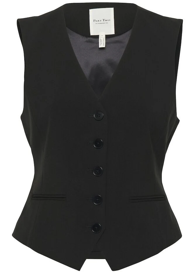 Part Two Rikke vest Black - Image 4