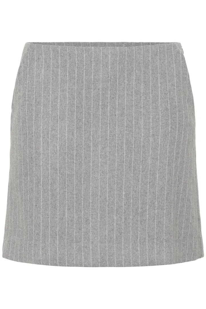 Part Two SissaPW Skirt Medium Grey Pinstripe - Image 4