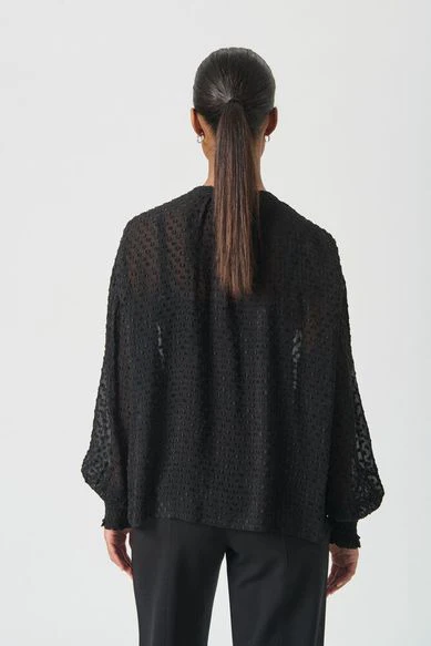 Part Two UllisPW Blouse black dot - Image 3