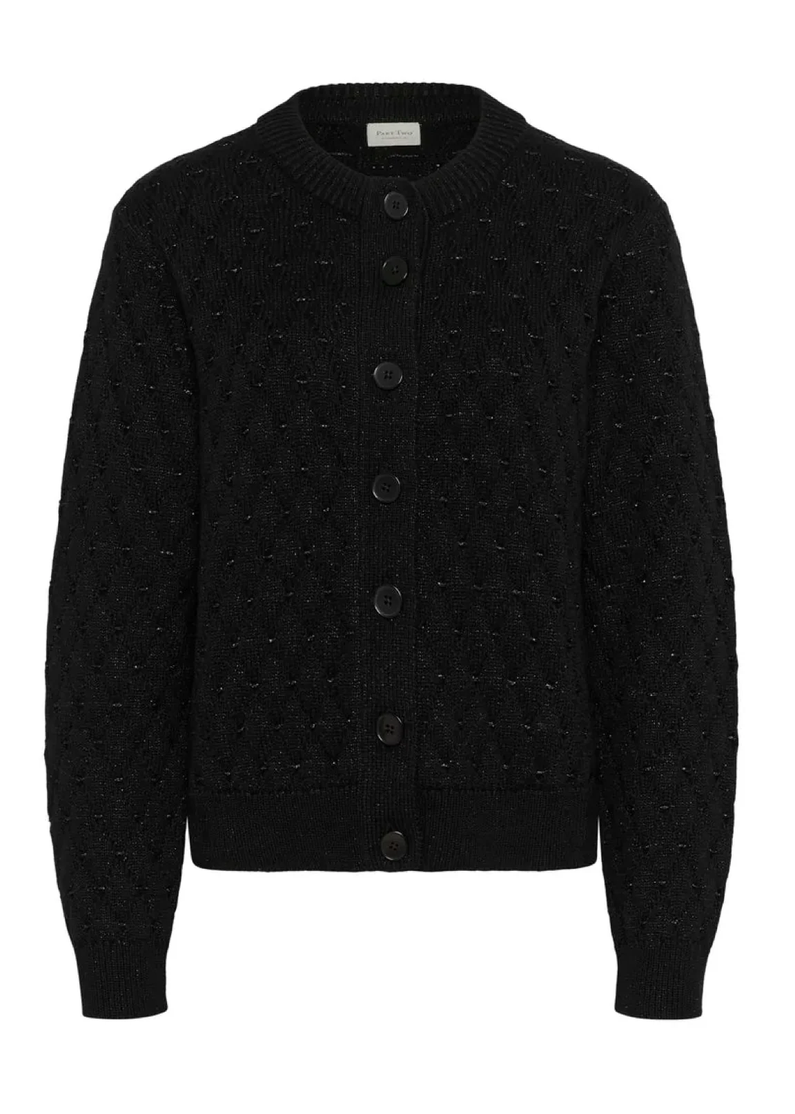 Part Two VesnaPW Cardigan Black with Lurex - Image 3