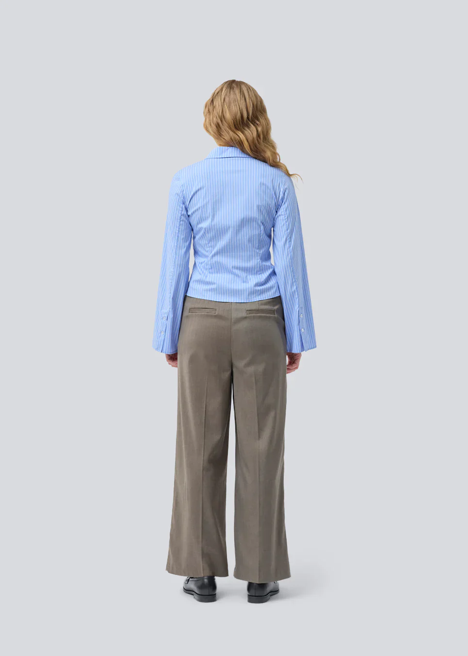 Modström PattiMD shirt Blue white stripe - Image 4