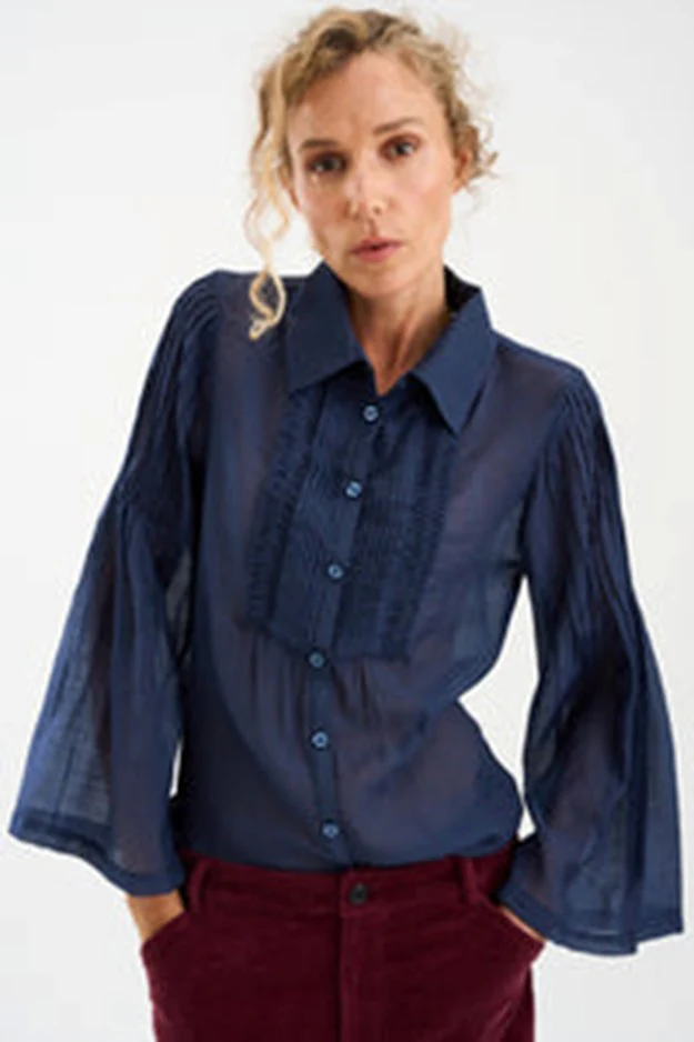 Pieszak PD-Chris Pintuck Shirt 585 Midnight Navy - Image 2