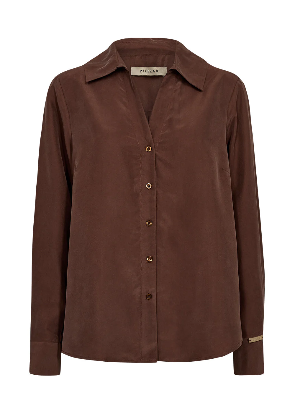 Pieszak PD-Percy Silk Shirt 71 Warm brown - Image 2