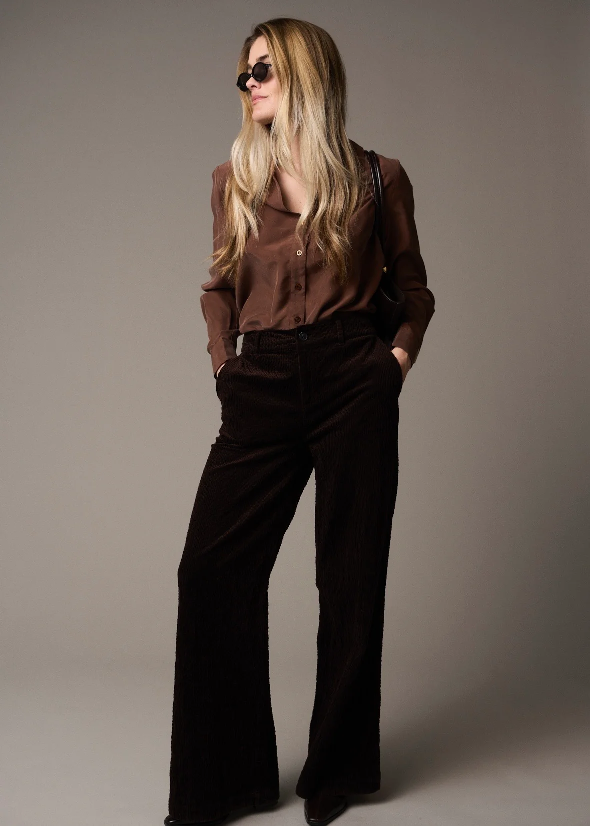 Pieszak PD-Percy Silk Shirt 71 Warm brown - Image 4