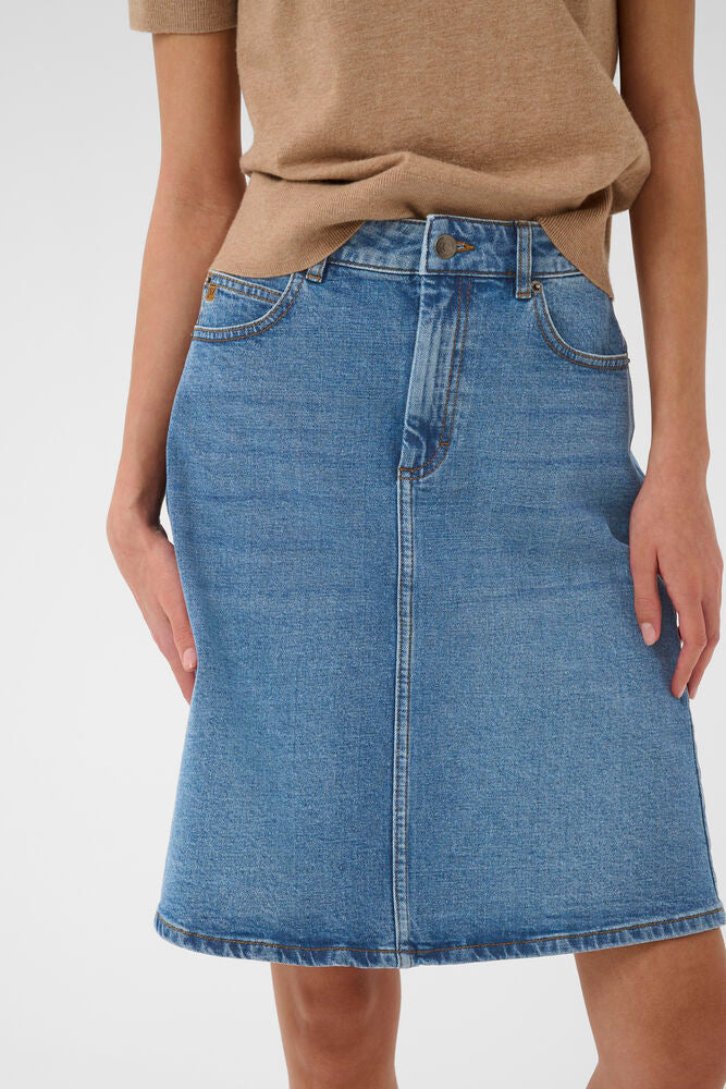 Inwear PheifferIW Rylie Skirt Medium Blue - Image 3