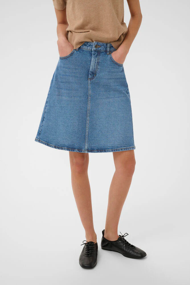 Inwear PheifferIW Rylie Skirt Medium Blue - Image 4