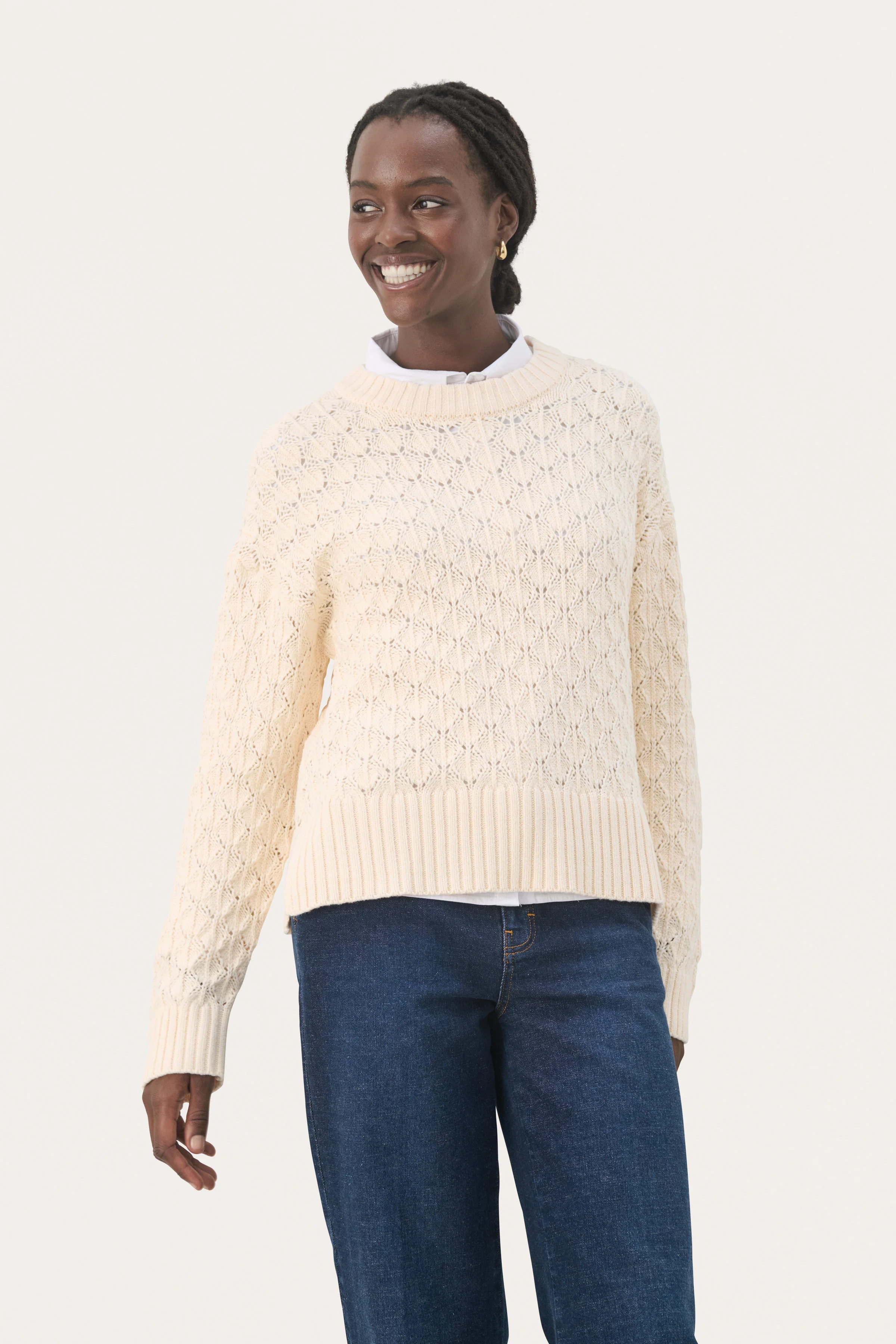 Part Two PiaclaraPW Pullover Whitecap Gray - Image 7
