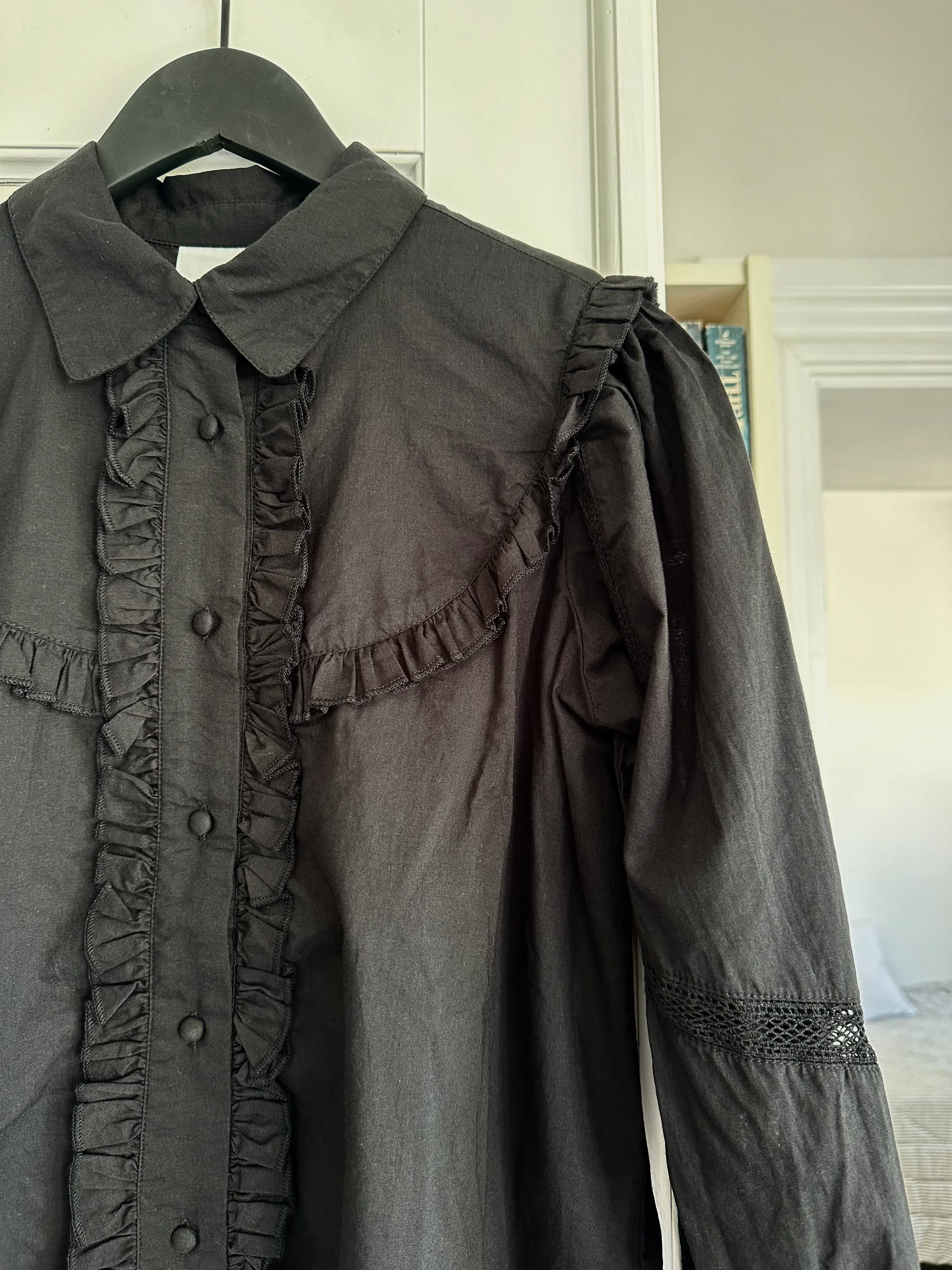 Project AJ117 Pil Shirt Cotton Cambric Black - Image 3
