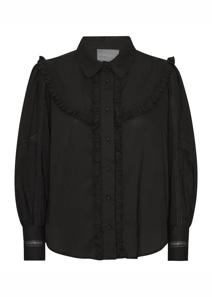Project AJ117 Pil Shirt Cotton Cambric Black - Image 4