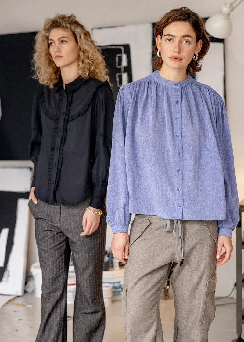 Project AJ117 Pil Shirt Cotton Cambric Black - Image 6