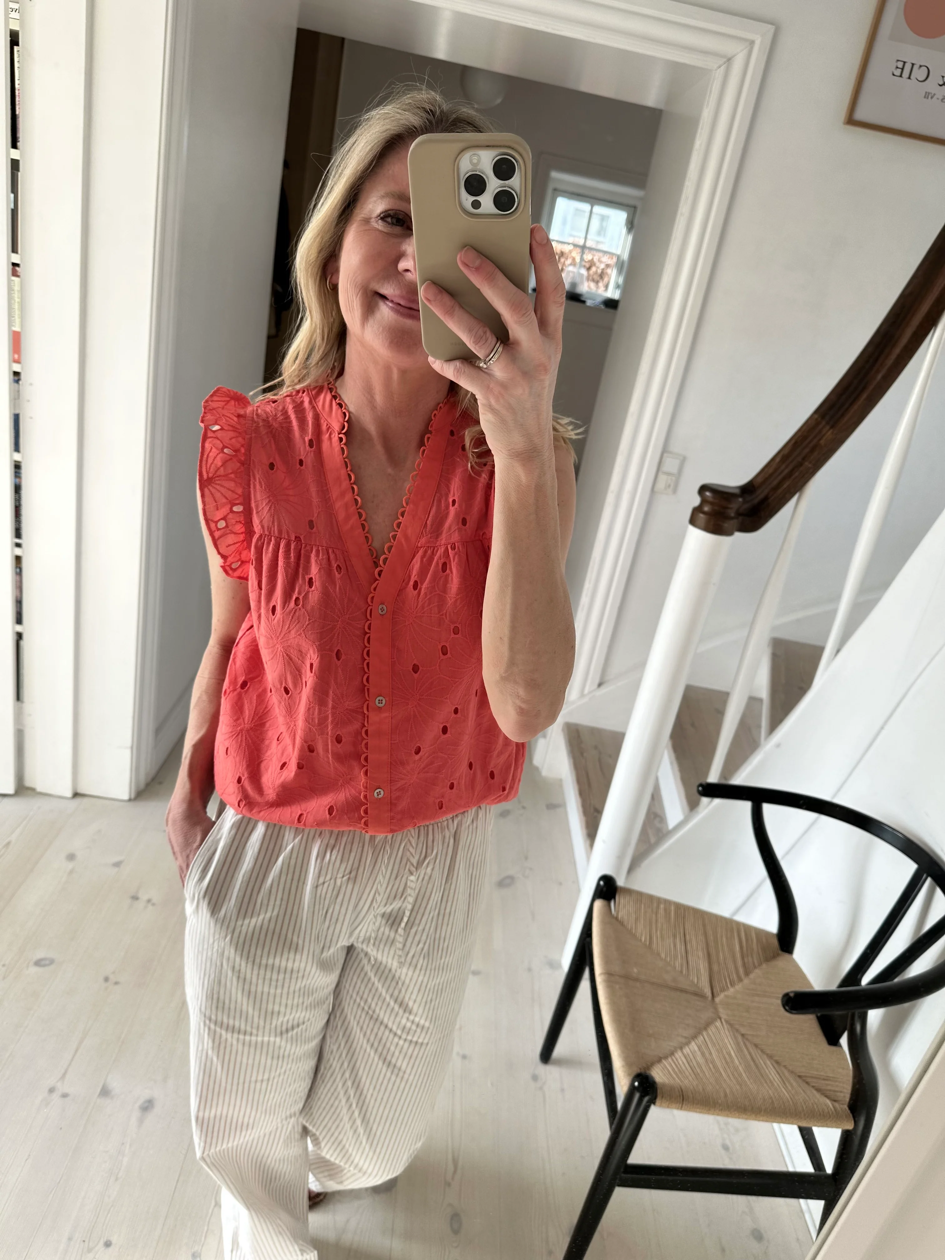 Co'Couture PolaCC Anglaise Top pelican - Image 3