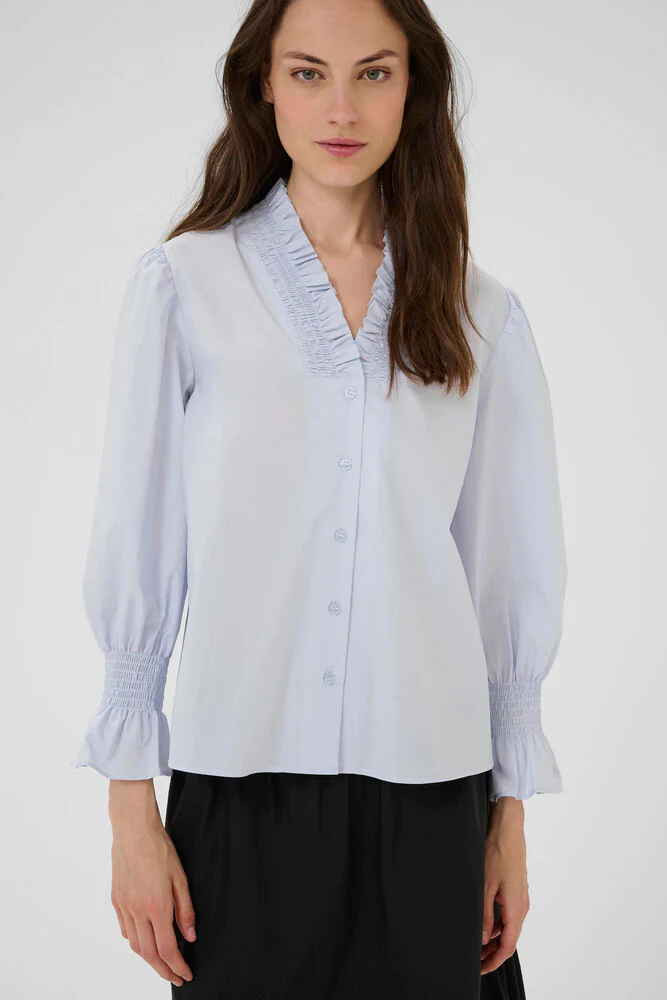 Karen By Simonsen KBChilly Shirt heather (lyseblå) - Image 3