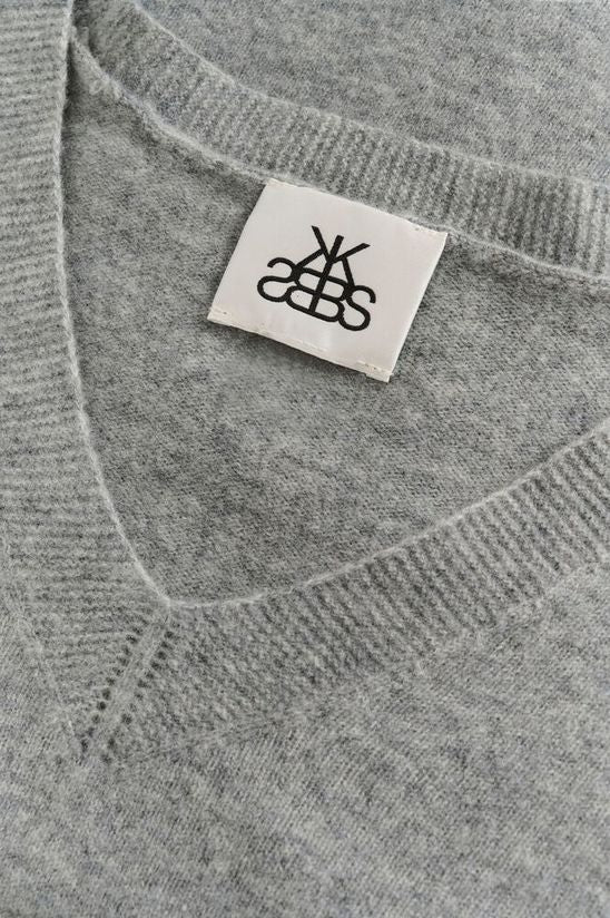 Karen by Simonsen KBAnemone V-neck Medium Grey Melange - Image 5