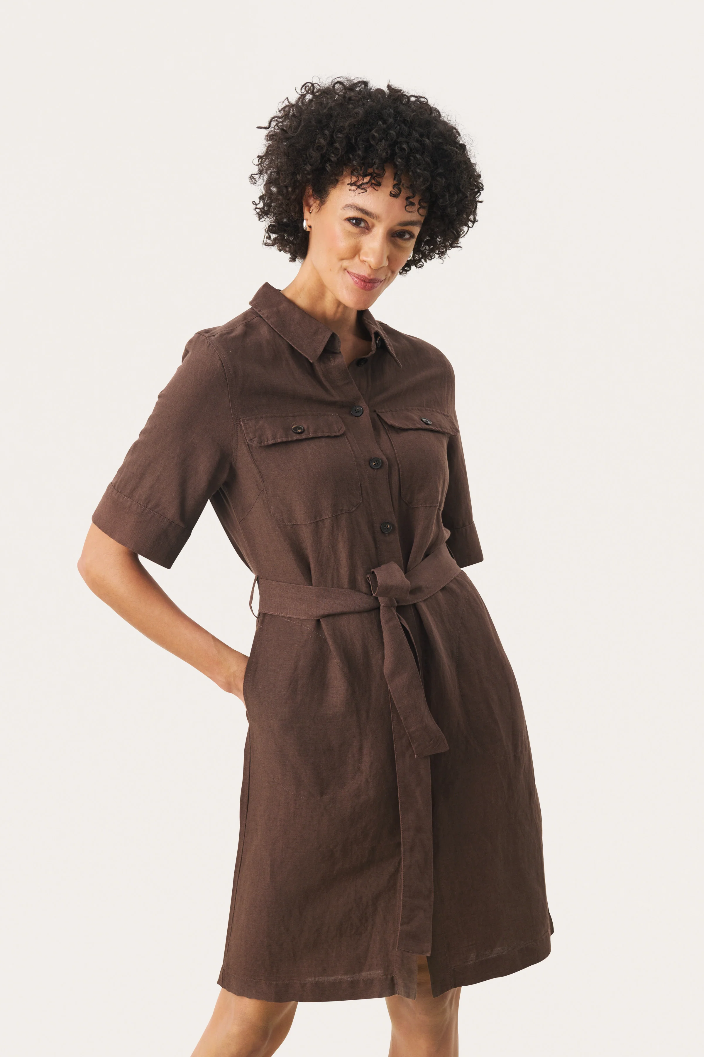 Part Two RailiPW Dress Bracken (brun) - Image 3