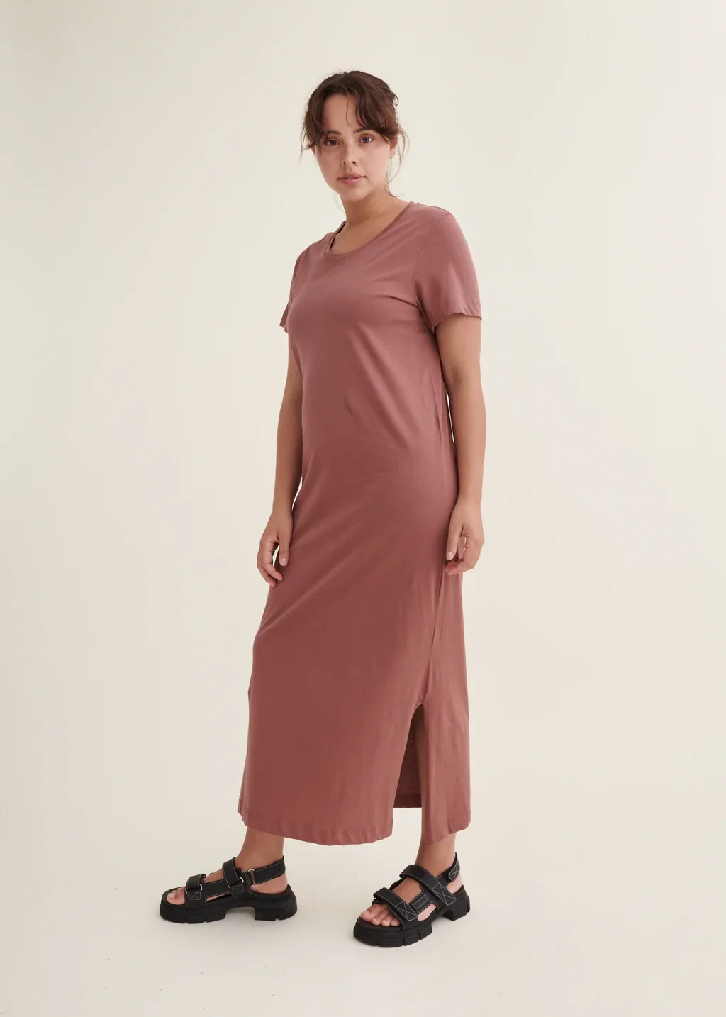 Basic Apparel Rebekka Dress GOTS Mink - Image 3